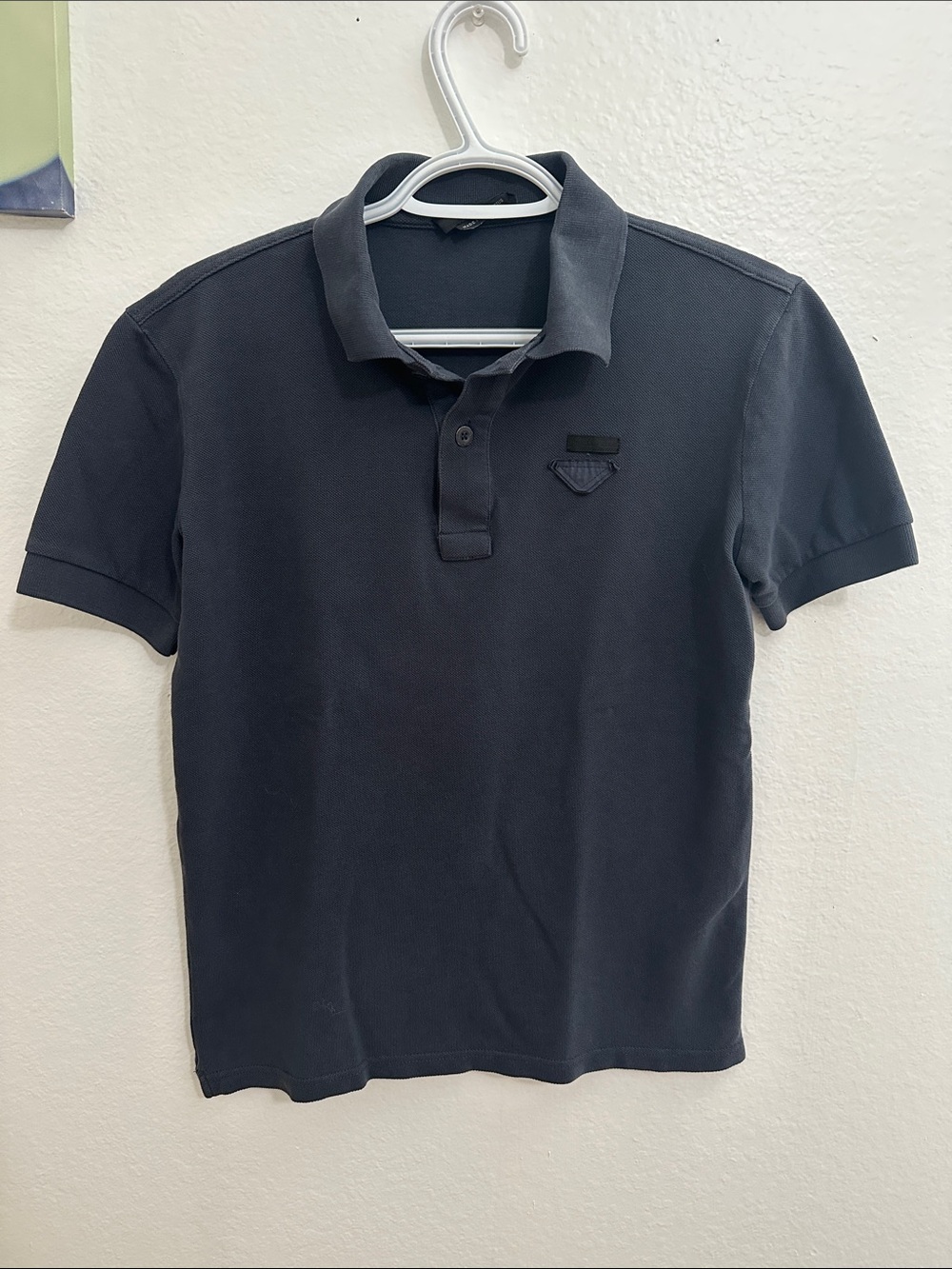 Prada Men's Navy Polo Shirt